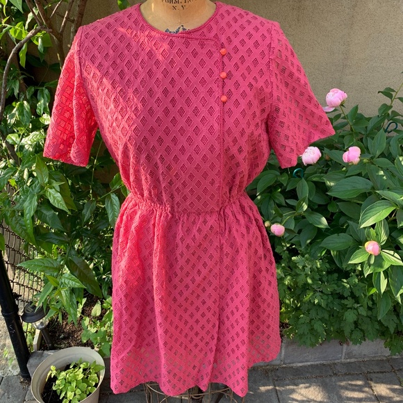 Vintage Hibiscus Patterned Dress - Picture 1 of 6